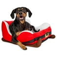thumbnail image 5 of Vibrant Life Santa's Sleigh Small Holiday Pet Bed, Red and White, 19" x 16" x 11", 5 of 12