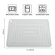 thumbnail image 2 of Alfombrillas multiusos resistentes al calor para encimeras de cocina, almohadillas calientes flexibles para cocina, juego de 2 alfombrillas calientes de silicona duraderas (gris claro), 2 of 5