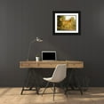thumbnail image 3 of Lytzen, Niels Aagaard 18x15 Black Ornate Wood Framed with Double Matting Museum Art Print Titled - A Golden Retriever On a Path, 3 of 4