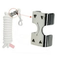 thumbnail image 3 of Bunblic Double Rope Clamp Twisted or Braided Rope Metal Loop End Clip Cord Practical Dog Leashes Hardware String Fastener Metal Clip, 3 of 8