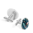 thumbnail image 3 of Christmas Sleigh Silver Jewelry Men Cufflinks Set Suitable for Formal Attire Made of Stainless Steel for Business Meetings or Weddings, 3 of 6