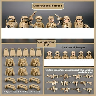 NWJ Military Building Block Set - Desert Special Forces Ghost