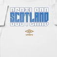 thumbnail image 2 of Umbro Men's Scotland Stacked Soccer T Shirt (White, S-XXXL), 2 of 4