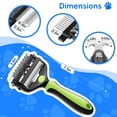 thumbnail image 6 of 3-in-1 Pet Grooming Brush for Dogs & Cats – Dematting Comb, Undercoat Rake & Deshedding Tool for Long & Short Hair, Heavy Shedding & Matted Fur, 6 of 14
