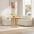 thumbnail image 2 of ReNest L-Shaped Storage Banquette Sectional, 5-Seat Set with Two 2-Seat Benches and Corner, Linen, 2 of 15