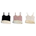 thumbnail image 3 of Sonducket Ropa interior de mujer sin mangas Color sólido chaleco invierno clima frío térmico básico Top Base ropa más cálida cuello en V ropa Prendas para la parte del cuerpo Blanco Largo Sonducket AP013199-06, 3 of 6
