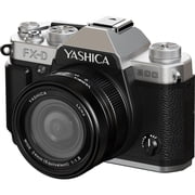 Yashica FX-D 300 50MP 4K Ultra HD Digital Film Simulation Camera, Black/Silver