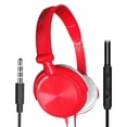 thumbnail image 1 of Dalazy S1 Casque Filaire Portable 3.5mm Stéréo Pliable Rouge avec Micro, 1 of 8