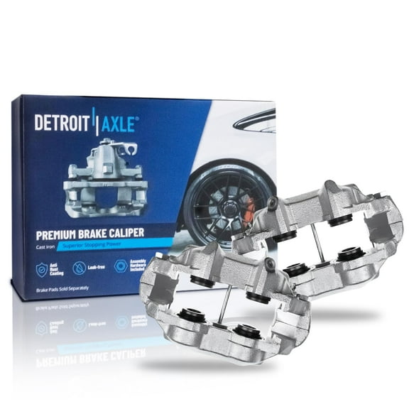 Detroit Axle - 2pc Front Brake Calipers for 1965-1982 Chevrolet Corvette, Brake Calipers 1966 1967 1968 1969 1970 1971 1972 1973 1974 1975 1976 1977 1978 1979 1980 1981 Replacement