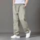 thumbnail image 2 of Pantalones para hombre Pantalones anchos casuales para hombre Pantalones sueltos de negocios rectos Y2k holgados Nuevo en Harajuku Moda larga Estilo coreano Algodón Venta, 2 of 5