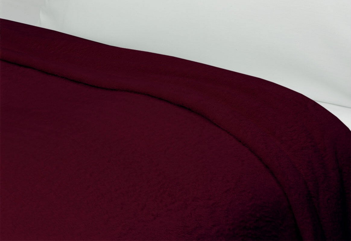 Serasoft Berkshire Blanket Burgundy / Full/Queen