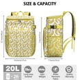 thumbnail image 3 of Banana Print Insulated Cooler Backpack - 20L High-Capacity Leakproof Soft Cooler Bag for Camping, Beach & Picnic with Long-Lasting Insulation & Multiple Pockets (Cute Tropical Fruit Design), 3 of 6
