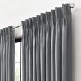 thumbnail image 4 of Waverly Serendipity Pinch Pleat Light-Filtering Window Panel, 50" X 84", Gray, 4 of 5