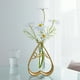 thumbnail image 1 of Arreglo de flores artificiales con jarrón decorativo de cristal para mesa de comedor, 1 of 6