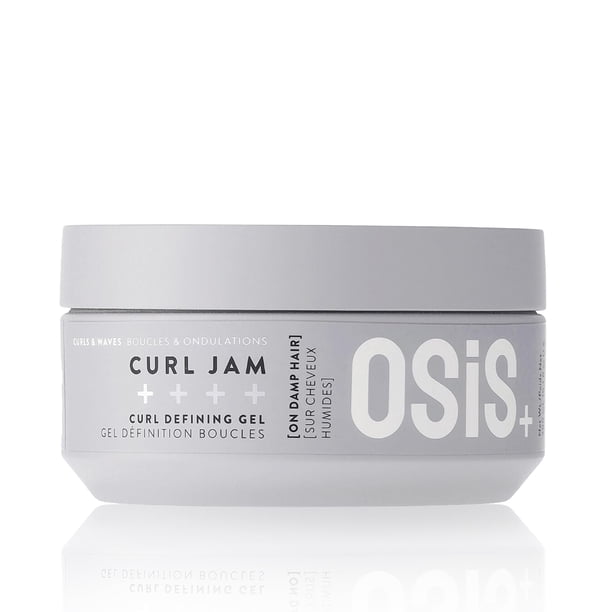 OSIS - Curl Jam Gel de Rizos 300 ml, Hidrata y Define el Cabello, Aporta Suavidad, Realza Rizos Naturales, Fijación Ligera, Reactiva Elasticidad, Brillo Realzado y Gran Definició