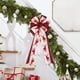 thumbnail image 4 of Adornos navideños, decoraciones navideñas, regalos de Navidad. Gran lazo hecho a mano para la punta del árbol de Navidad, perfecto para decoraciones festivas. Pajarita., 4 of 6