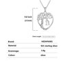 thumbnail image 3 of Heshpaws Heart Tree of Life Necklace Custom Initial Letter Pendant Jewelry for Women, Gift for Mom Daughter Wife, 3 of 6