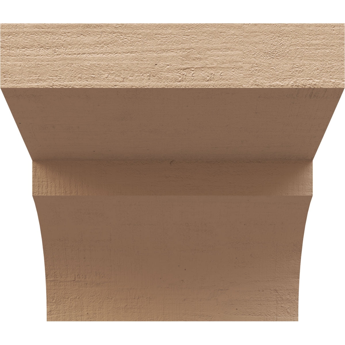 5"W x 5"D x 5"H Wide Monterey Rough Cedar Woodgrain TimberThane Corbel, Primed Tan