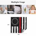 thumbnail image 5 of Red American Flag Cloth Napkins, Vintage USA Flag Stars Washable and Reusable Dinner Napkins Set of 4, Table Napkin for Kitchen Party Birthday Wedding Hotel Housewarming 20"x20", 5 of 9