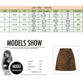 thumbnail image 3 of Women's Leopard Print High Waist Zipper Mini A-Line Short Skirt, 3 of 5