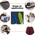 thumbnail image 4 of 2 cepillos de silicona para eliminar el pelo de mascotas en el coche, fundas para coches y alfombrillas, cepillo de limpieza para eliminar el pelo, masajeador de mascotas de goma, azul y verde., 4 of 5