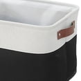 thumbnail image 3 of Cesta Organizadora Plegable Caja Almacenamiento Empalmada Lino Con Asa Cuerda Algodón Cesta Almacenamiento (1 Unidad) Juego Una Blanco +, 3 of 9