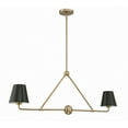 thumbnail image 4 of XAV-B9302-VG Crystorama Lighting Xavier - 2 Light Chandelier In Modern Style-15 Inches Tall and 42 Inches Wide-Vibrant Gold Finish, 4 of 8