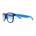 thumbnail image 3 of Classic Iconic 2 Tone Horn Rim Sunglasses Black Blue, 3 of 4