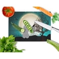thumbnail image 2 of Caroline's Treasures Halloween Scary Poodle Silver Glass Cutting Board Large, 2 of 2