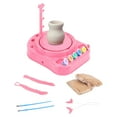 thumbnail image 3 of Electric Pottery Wheel Kids Pottery Forming Machine Kids Craft Toys Hand Tools DIY Pottery Wheel for Kids for Problem Solving Pink, 3 of 8