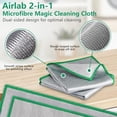 thumbnail image 4 of czcpp-Microfiber Glass Cleaning Cloths Streak Free Lint Free Magic Polishing Rags for Glasses Window Mirror Stainless Steel Dish, 30 x 30 cm, 6 Pack, 4 of 4