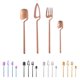 thumbnail image 1 of Injueey Juego de cubiertos lavables de acero inoxidable, vajilla familiar, cubiertos de cocina, Picnic, boda, ceremonia, fiesta, celebraciones, Type2 NO2, 1 of 6