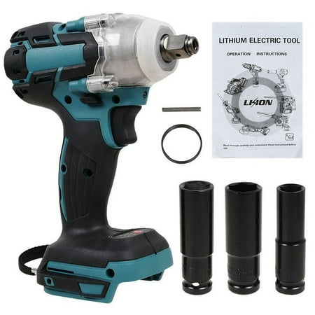 

Brushless Motor Socket Set Included High-Power Ratchet Tool 18V Lithium-Ion Cordless Impact Wrench