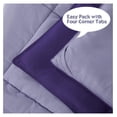 thumbnail image 5 of KeLiang 3 Pieces Purple Oversized Reversible Comforter Set King, Modern Breathable Box Stitched Duvet Insert with 2 Shams, Soft Fluffy All Season Comforter Set with Corner Tabs for Bedroom, Microfiber, 5 of 8