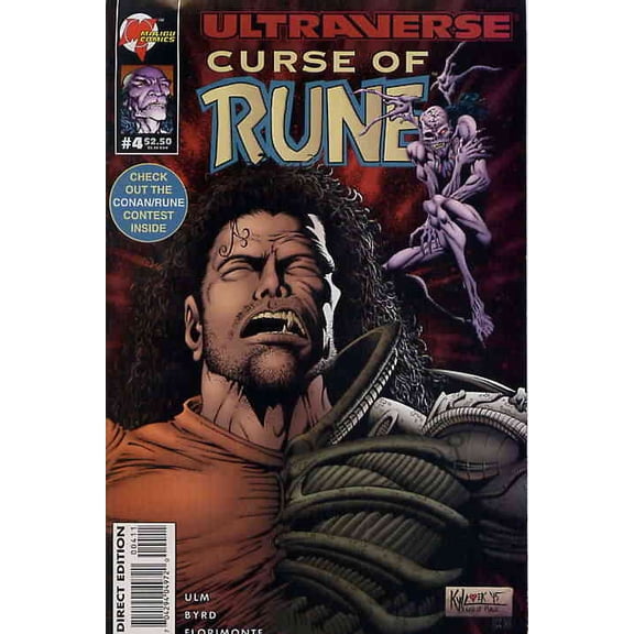Curse of Rune #4 VF ; Malibu Comic Book