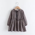thumbnail image 2 of newwalpole Fashion Little Girls Floral Dress Long Sleeve Ruffled Cute Spring Autumn Gray for Size 7-8 Years, 2 of 9