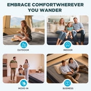 EGGORY Air Mattress,Queen Size Inflatable Air Bed with Built-in Pump,Puncture-Resistant,Portable,for Camping & Trip & Home