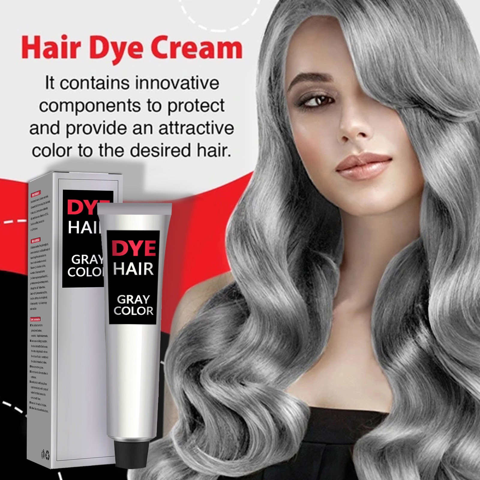 Christmas Deal Emporary Silver Gray Hair Spray Color Coloring Mud Grey ...