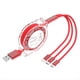 thumbnail image 1 of Cable de Carga Retráctil de 0,9 M, , Adaptador con Conector Tipo C y Micro-USB para ., 1 of 10