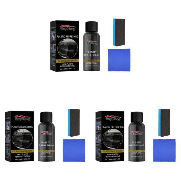 Agente Revestimiento Refrescante Plástico 50ml Restaurador para Interior Coche A Prueba Polvo
