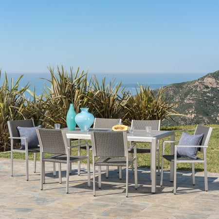 Aluminum 7 Piece Patio - Cape Coral Aluminum 7 Piece Outdoor Dining Set