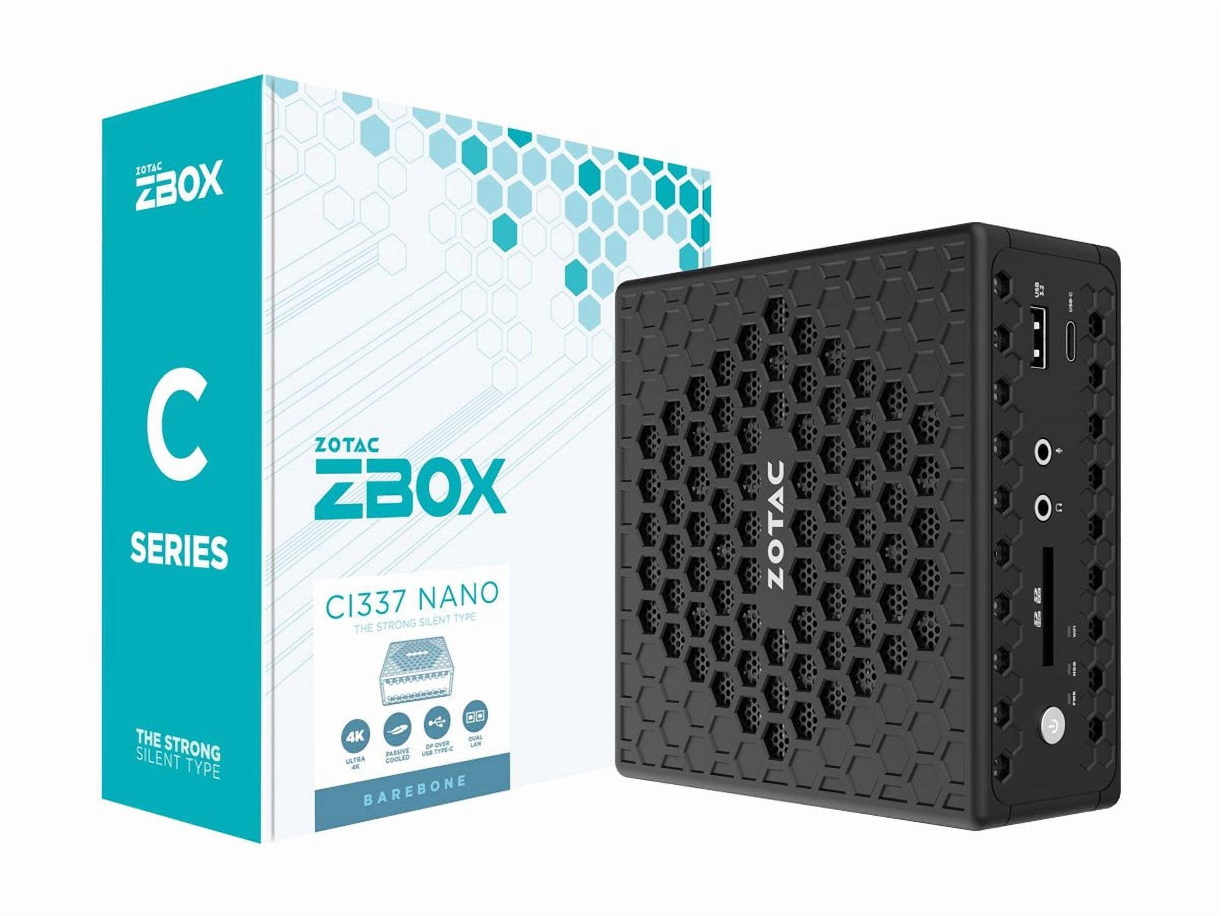 Zotac ZBOX nano ZBOX-CI337NANO-U Barebone System, Mini PC, Intel N-series N100 800 MHz Quad-core (4 Core)