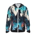 thumbnail image 1 of Balery Artistic Moon Valley Wolf Sudadera ligera de manga larga con capucha y protección solar UPF 50+ para hombre y mujer, ideal para pesca y running-3X-Large, 1 of 7