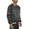 thumbnail image 2 of Men's Premium Classic Snap Button Baseball Letterman Varsity Bomber Jacket Windbreaker, 2 of 5