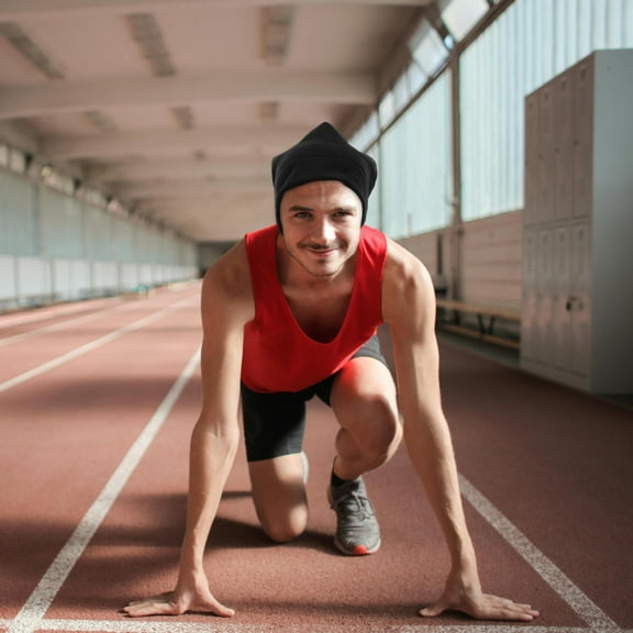 ELAYARD Set of 2 Unisex Cold Weather Hats Featuring Windproof Design for Running, Cycling, Skiing, and Outdoor Activities