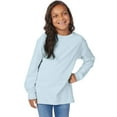 thumbnail image 5 of Hanes Kids' Garment Dyed Long Sleeve T-Shirt Soothing Blue M, 5 of 8