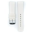 thumbnail image 2 of Hirsch Pure Caoutchouc Watch Strap - White - M - 18mm - Silver Buckle - Natural Rubber, 2 of 9