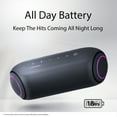 LG Portable Bluetooth Speaker with LED Lighting, Black, PL5