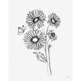 thumbnail image 2 of York, Leah 12x14 Black Ornate Wood Framed with Double Matting Museum Art Print Titled - Among Wildflowers III, 2 of 4