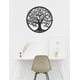 thumbnail image 4 of Decoración de pared de árbol de la vida de metal, arte de silueta para regalo de interior, regalo al aire libre, decoración del hogar y jardín (negro, 28x28cm), 4 of 5
